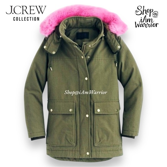 J.Crew Collection NWT down filled
Parka with pink faux fur hood *shop@iamwarrior - Picture 2 of 16